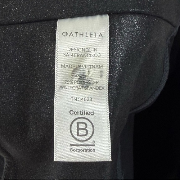 Athleta Inclination Moto Tight Leggings Womens Medium Black High Rise - Picture 6 of 12